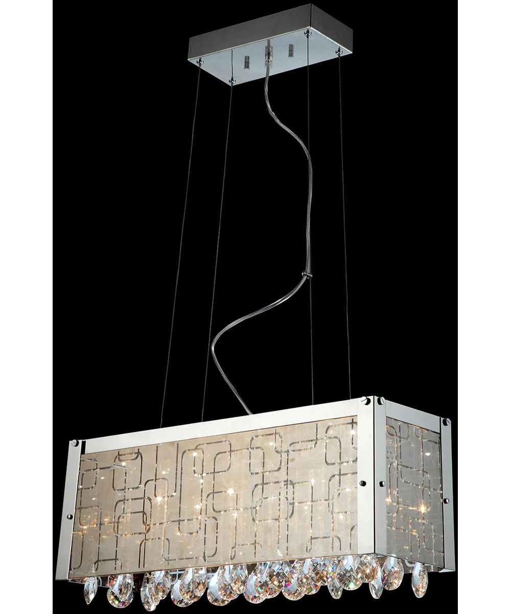 Santuzza Iii 14-Light Crystal Ceiling Lamp Glass/Crystals
