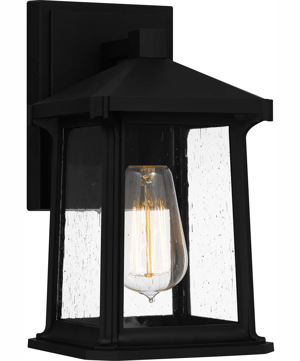 Satterfield Small 1-light Outdoor Wall Light  Coastal Armour Matte Black - Image 2