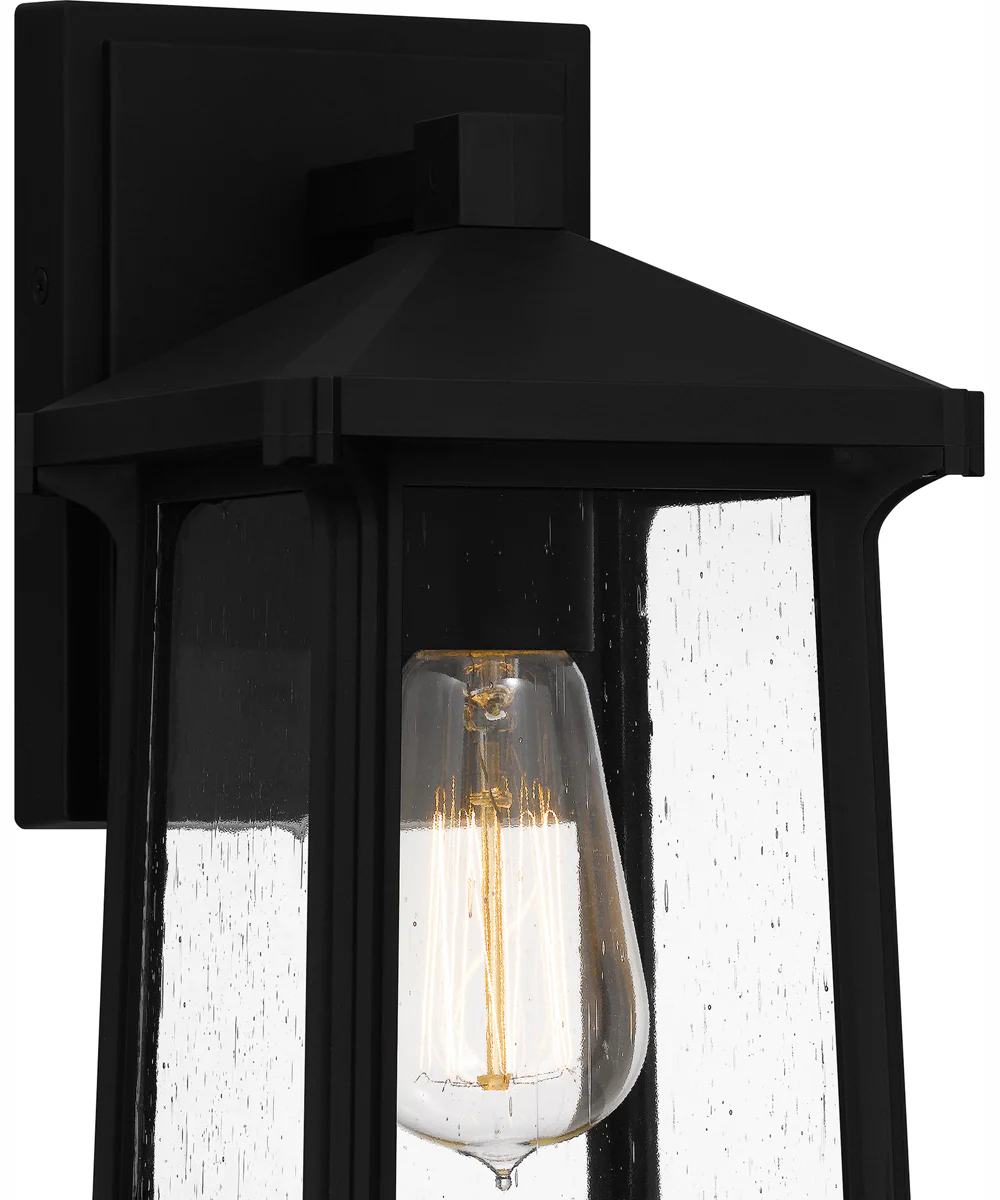 Satterfield Small 1-light Outdoor Wall Light  Coastal Armour Matte Black - Image 6