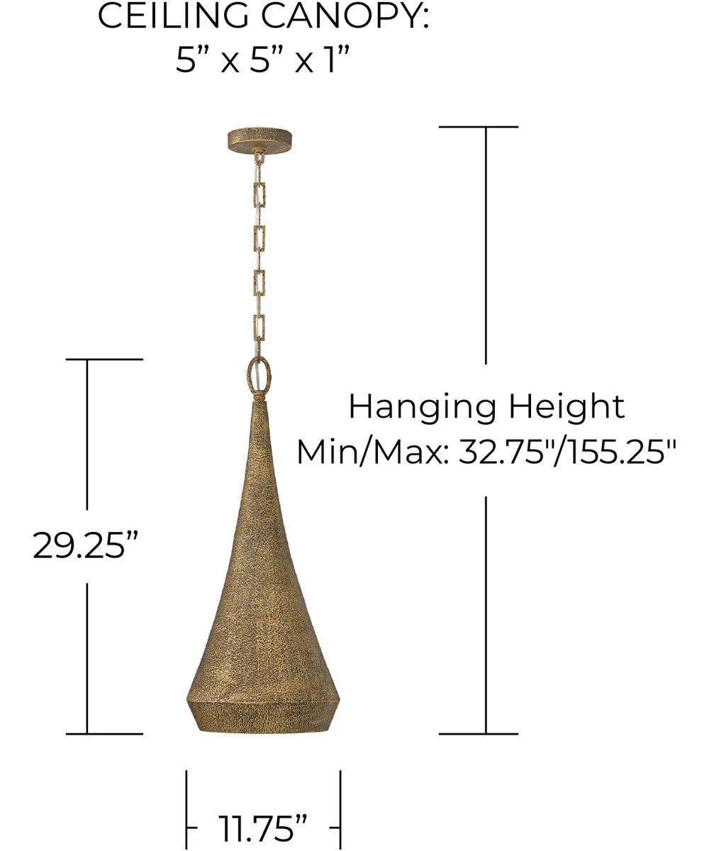 Savari 1-Light Pendant Artisan Gold - Image 4