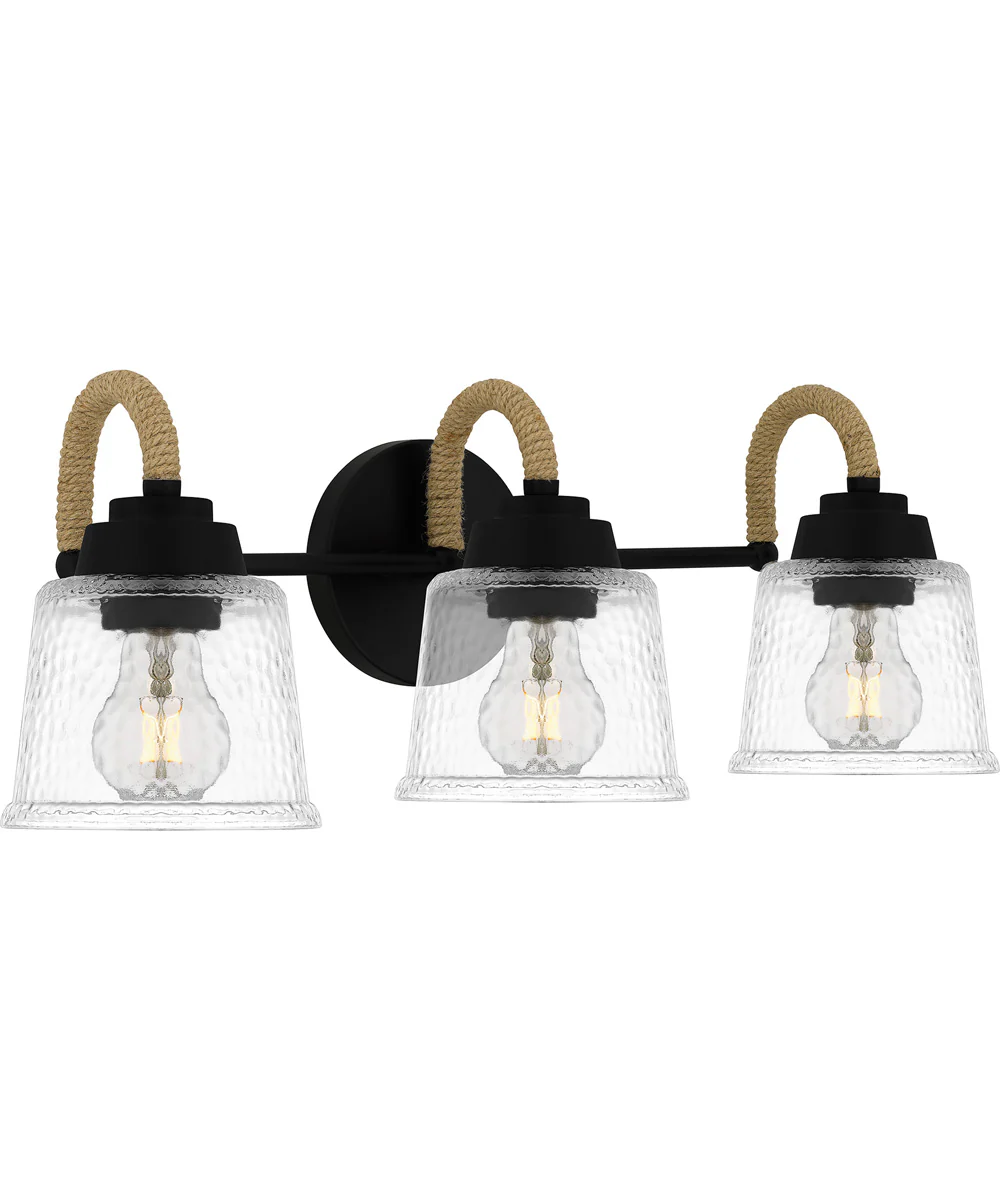 Seabreeze Large 3-light Bath Light Matte Black - Image 3