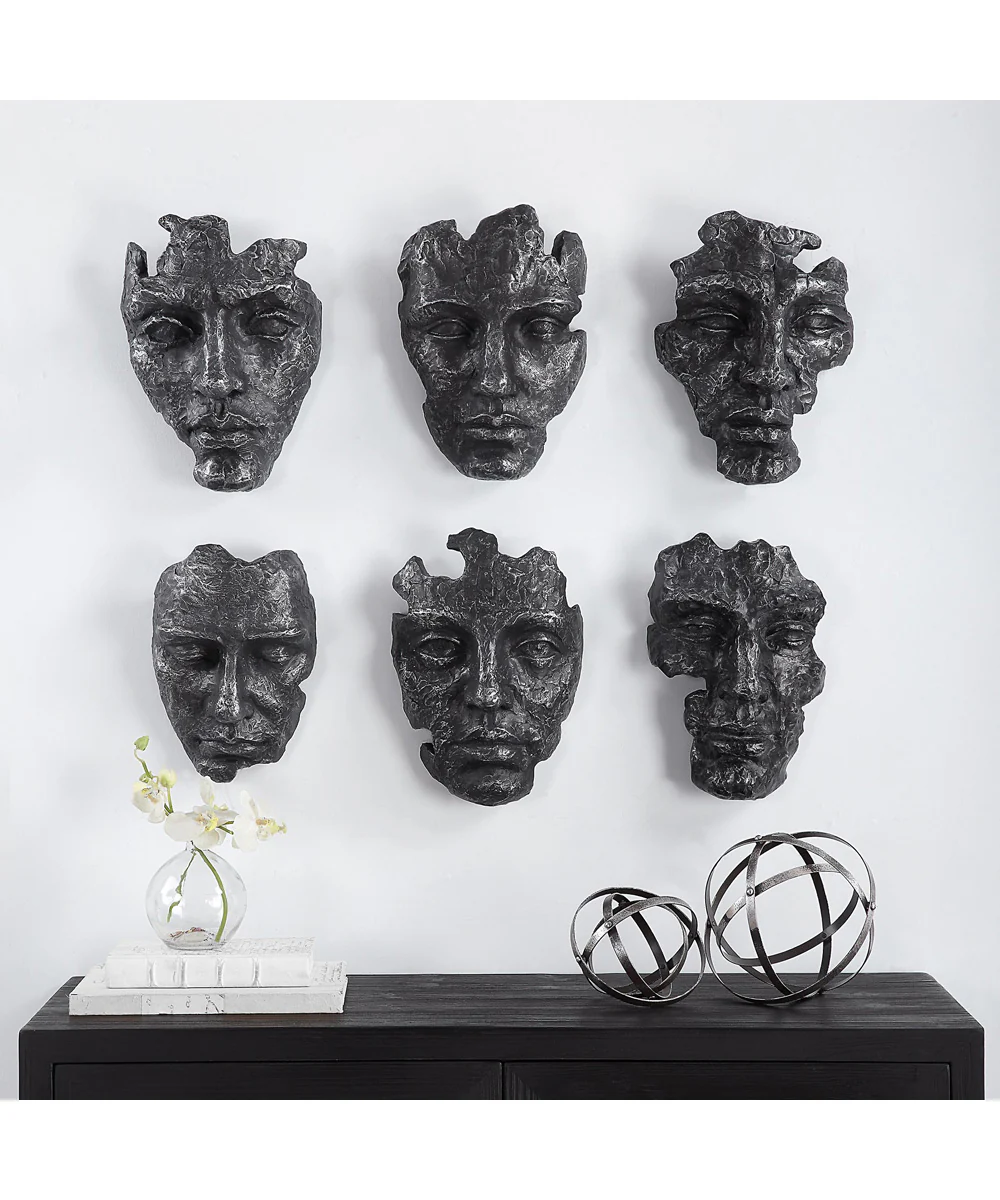 Self-Portrait Metallic Wall Decor, Set of 6 - Image 2