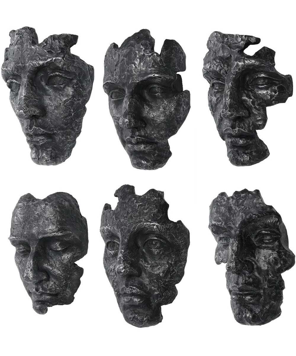 Self-Portrait Metallic Wall Decor, Set of 6 - Image 4