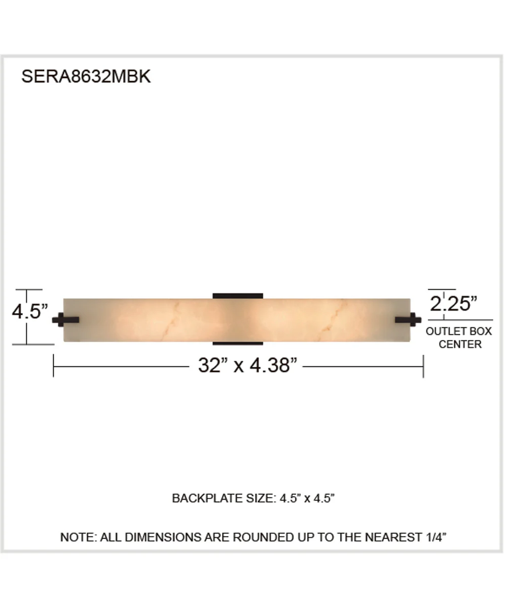 Seraphine 2-light Bath Light Matte Black - Image 4