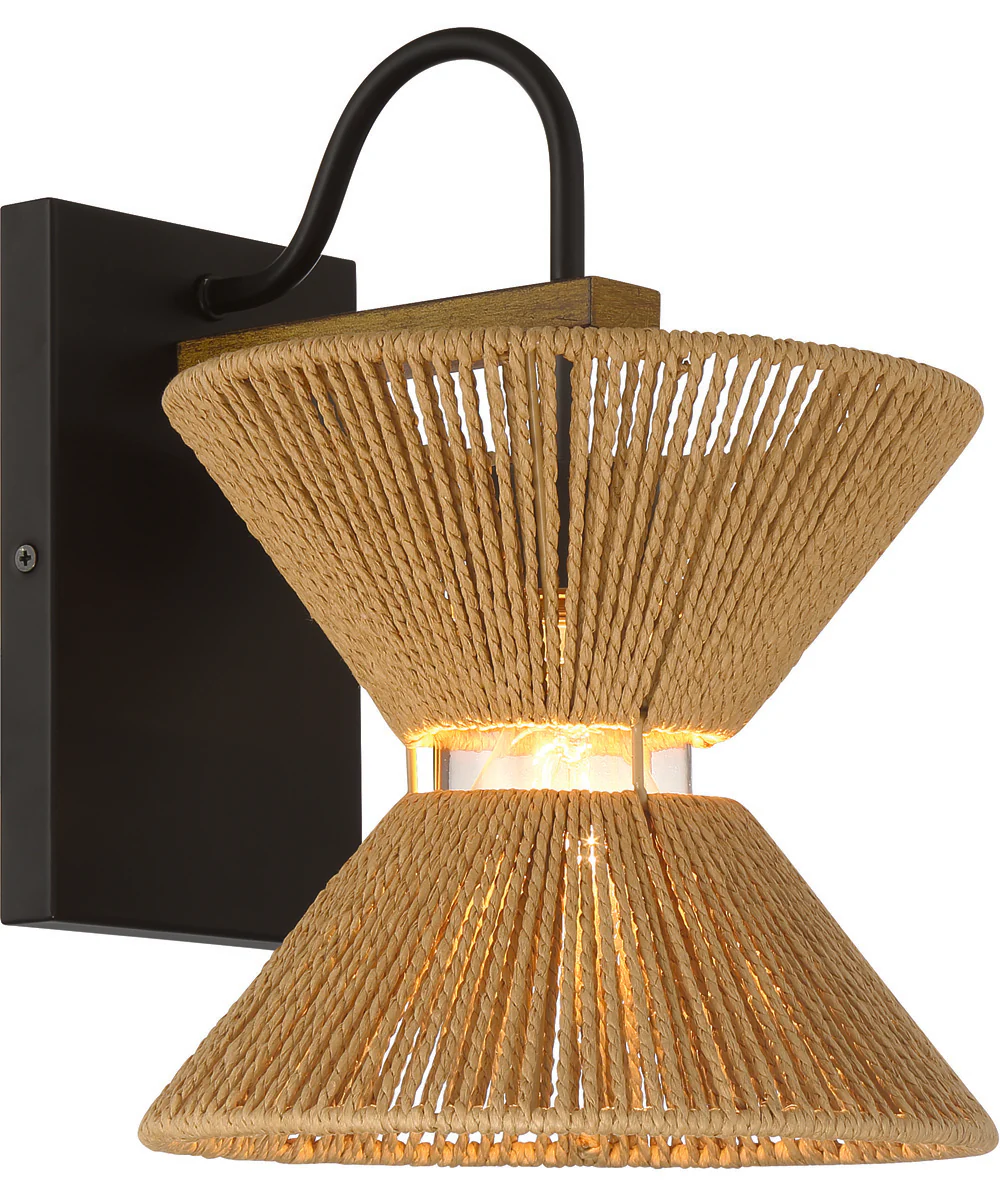 Serena 1-Light Lighting Flat Black/Walnut - Image 2