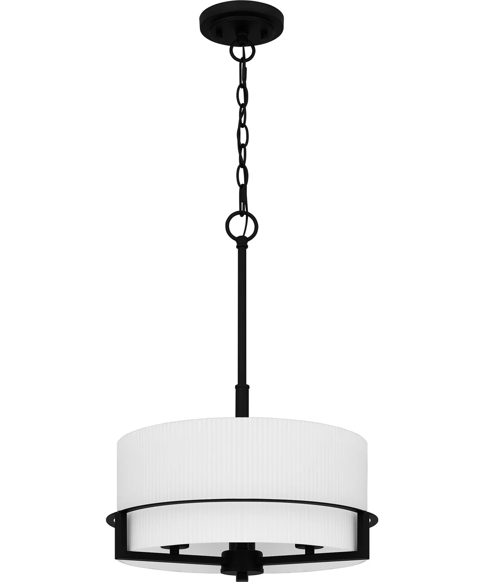 Seymour Large 3-light Pendant Matte Black - Image 2