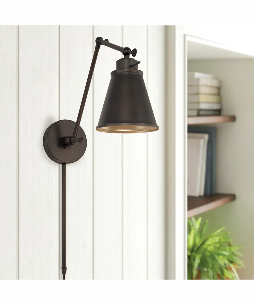 Shay 1-Light Plug In Sconce Oil Rubbed Bronze, 6"W - Image 3