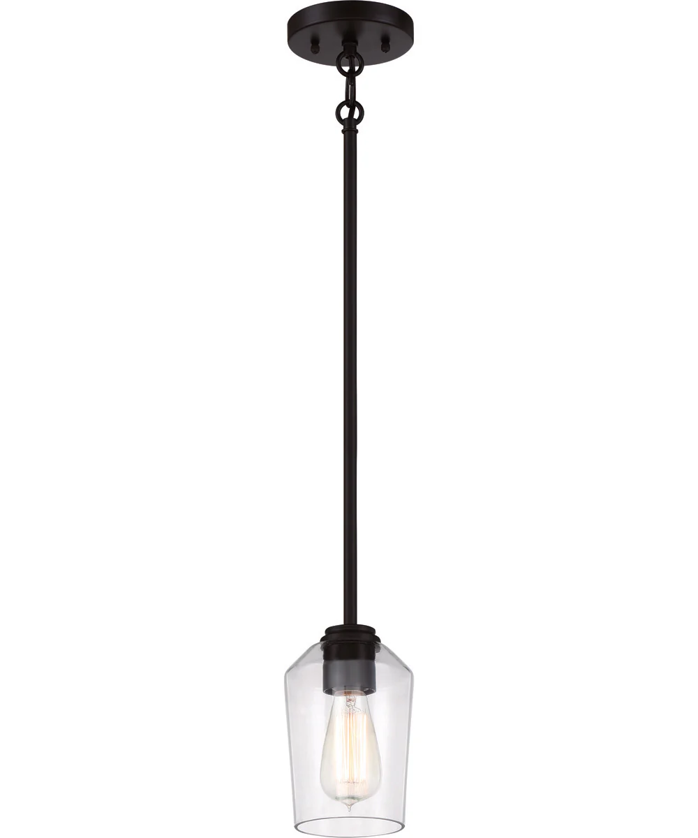 Shayna 1-Light Mini Pendant Flat Black - Image 2