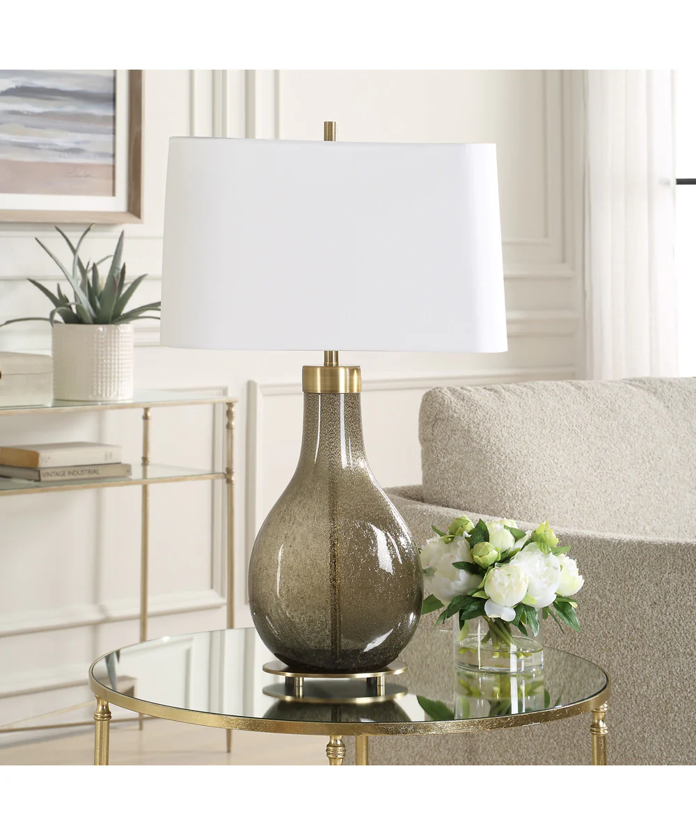 Shyla Dark Glass Table Lamp - Image 4