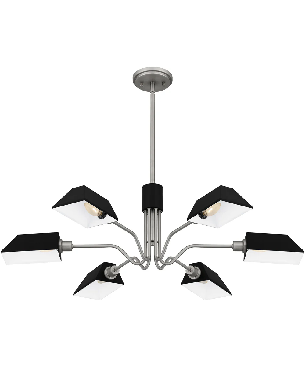 Sienna 6-light Chandelier Antique Nickel - Image 5