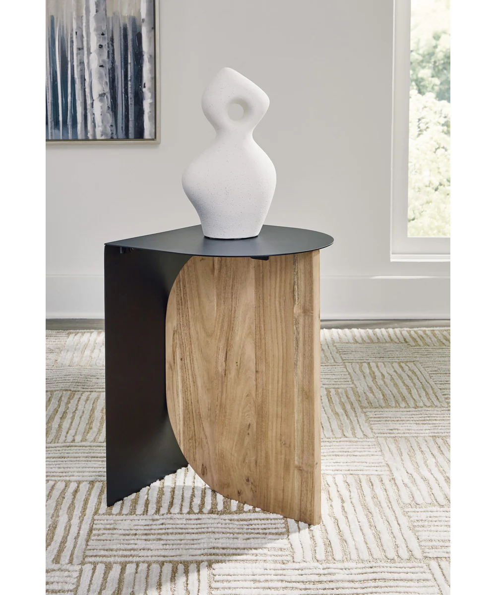 Ladgate Accent Table Black/Natural - Image 2