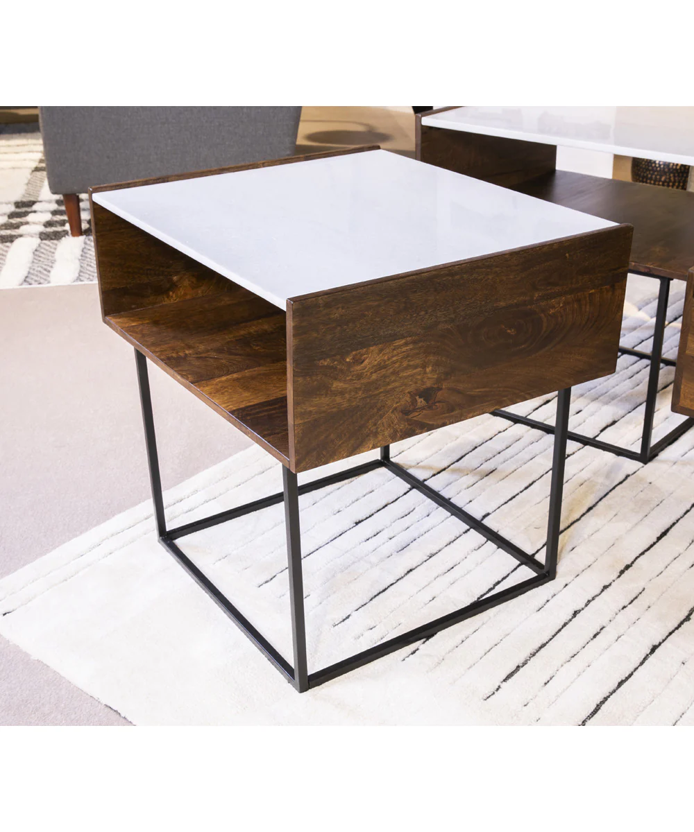 Rusitori Rectangular End Table Multi