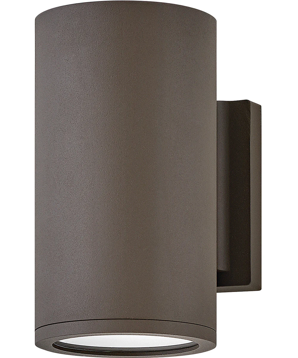 Silo Coastal Elements 1-Light LED Small Down Light Outdoor Wall Mount Lantern in Architectural Bronze
