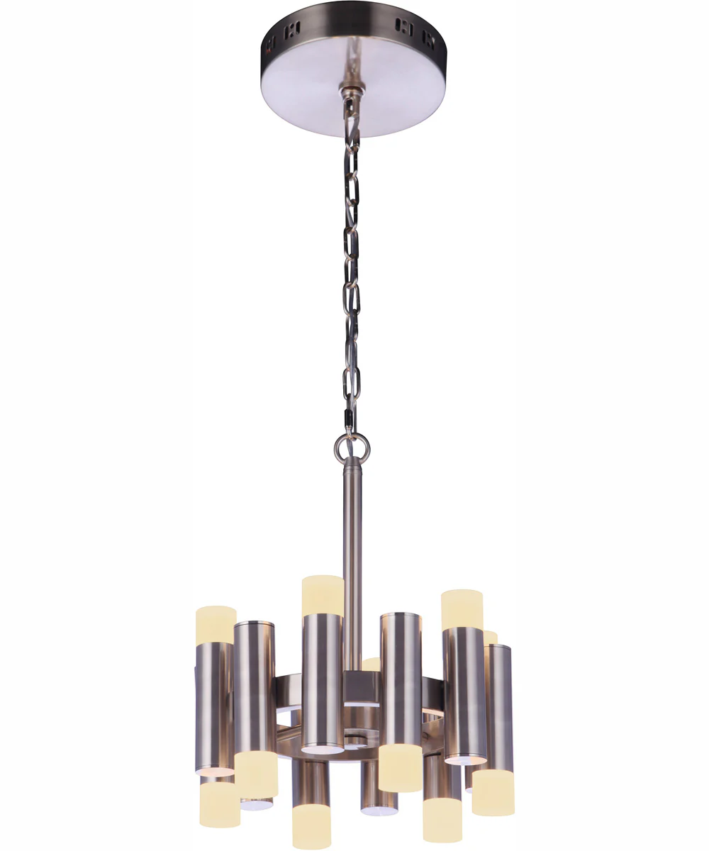 Simple Lux 12-Light Convertible Semi Flush Brushed Polished Nickel - Image 2