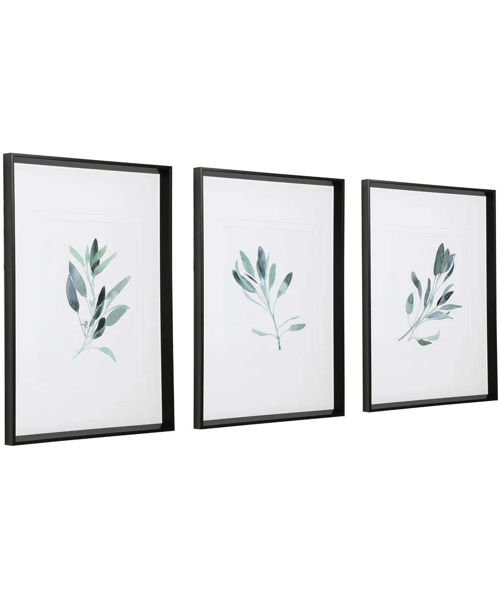 Simple Sage Watercolor Prints Set of 3 - Image 3