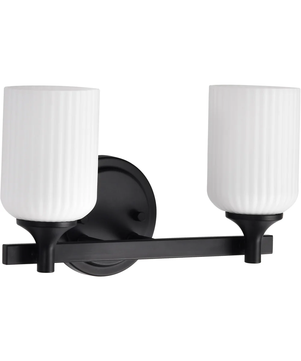 Solara 2-Light Vanity & Wall Matte Black - Image 5