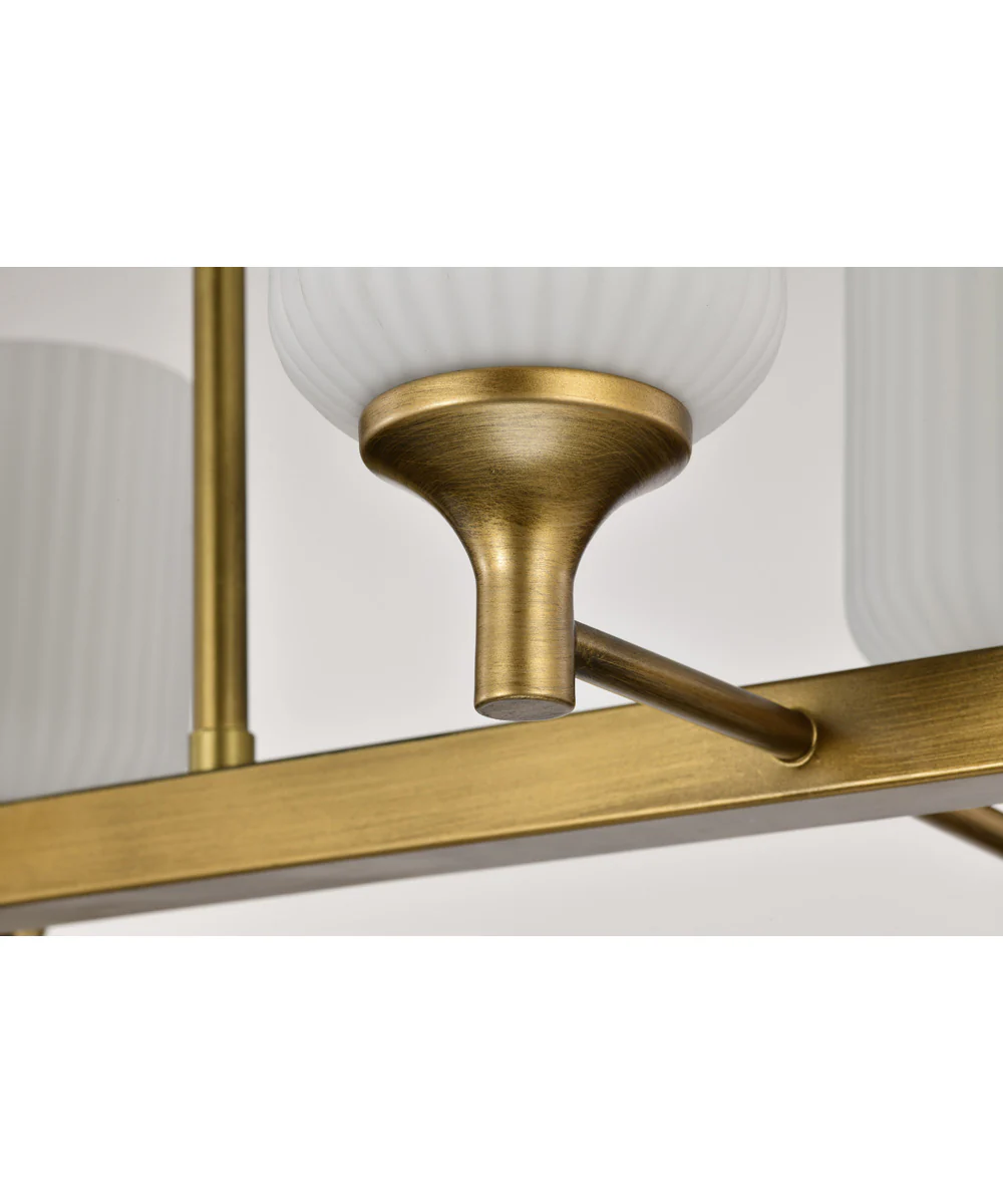 Solara 6-Light Pendant Natural Brass - Image 7