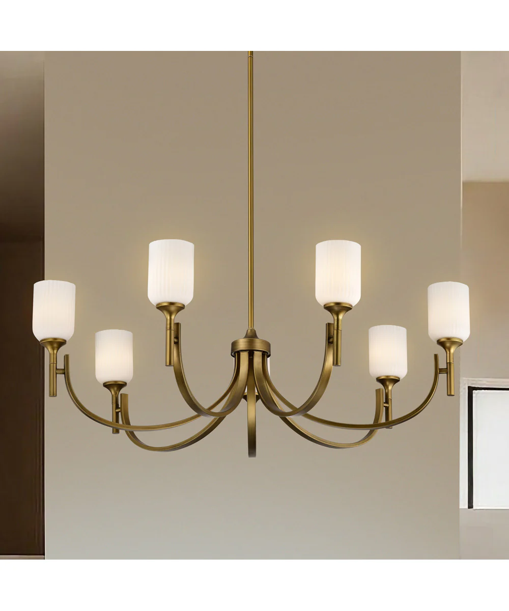 Solara 7-Light Chandelier Natural Brass - Image 3