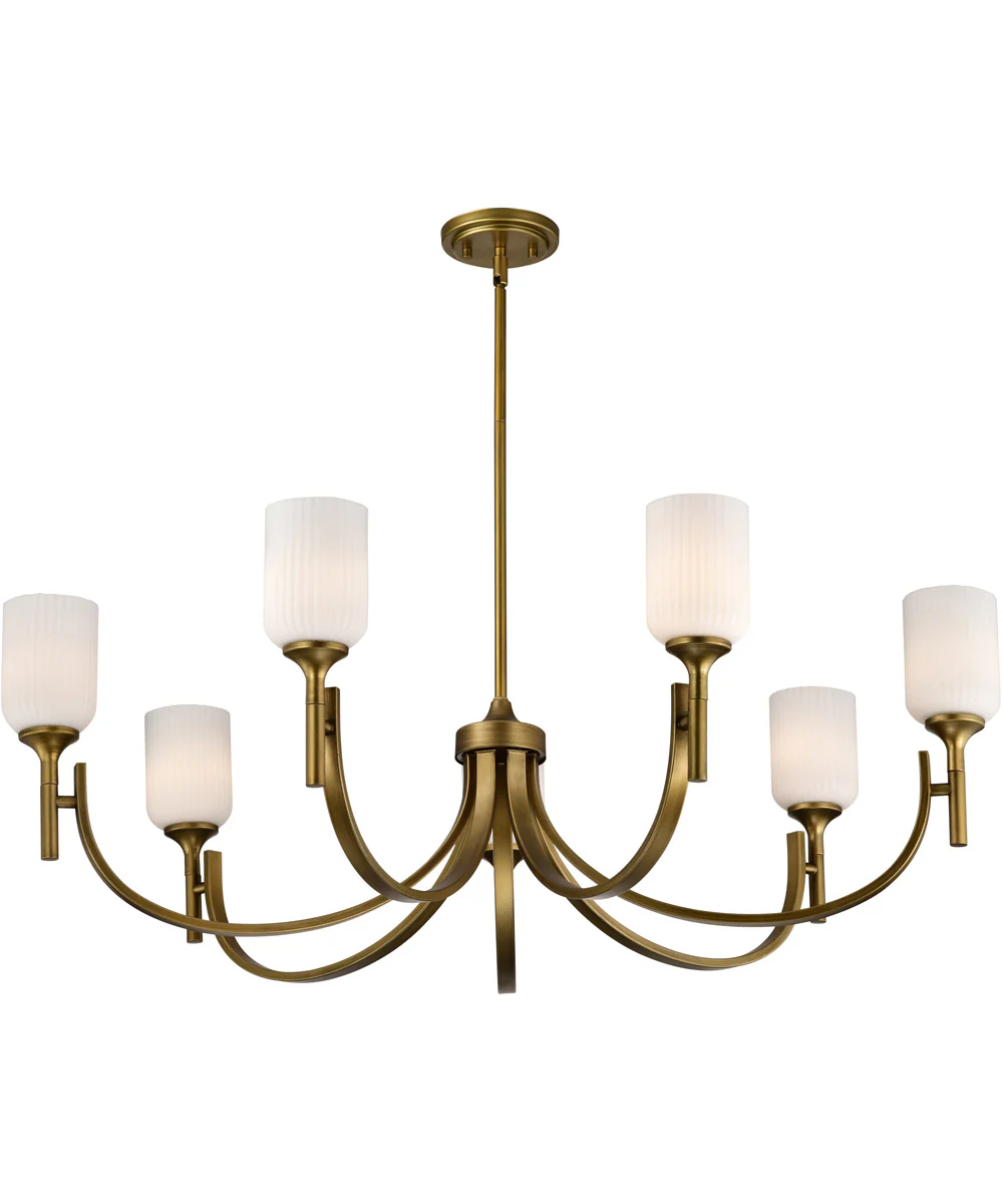 Solara 7-Light Chandelier Natural Brass - Image 8
