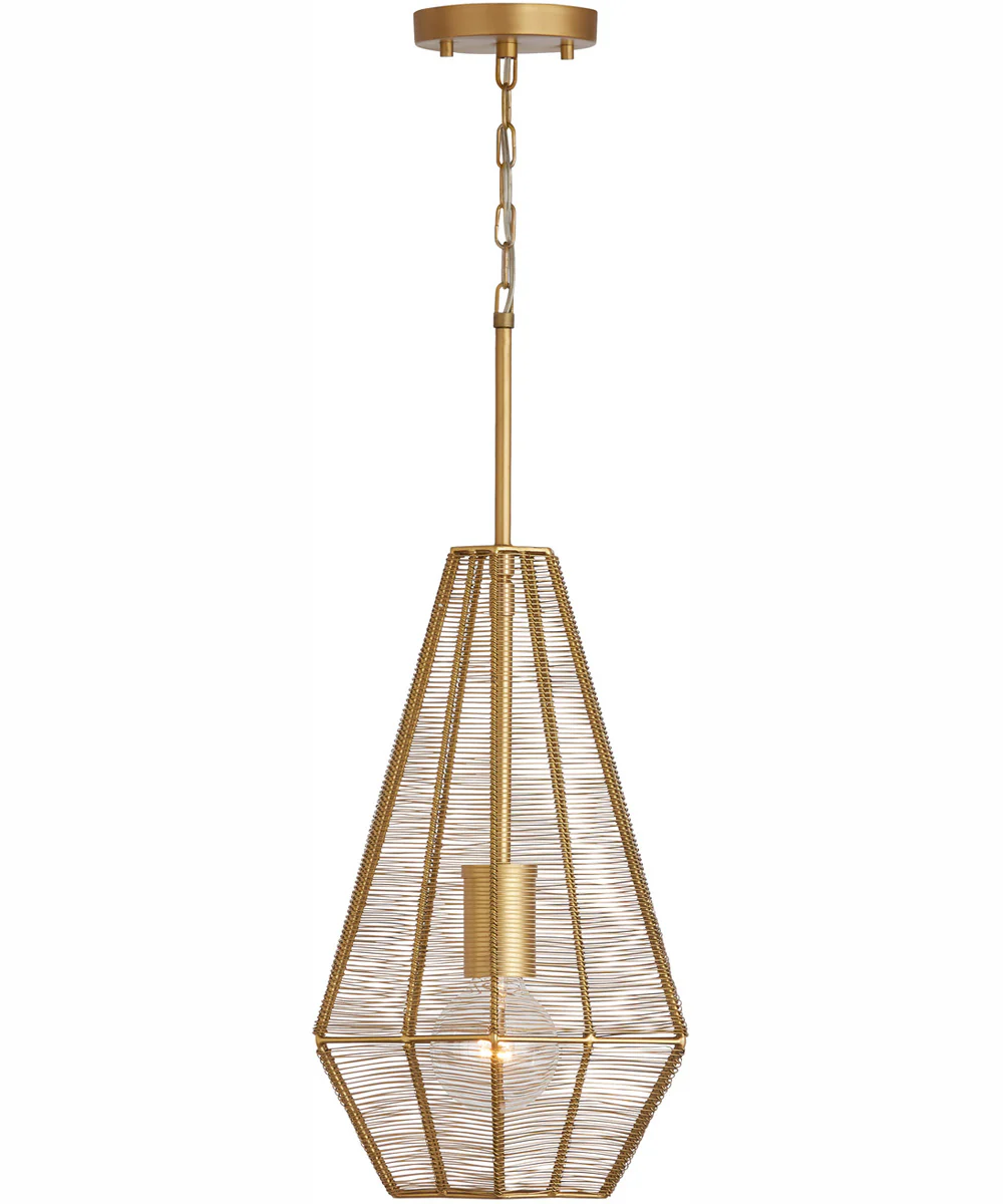 Sonja 1-Light Pendant Honey Gold - Image 2