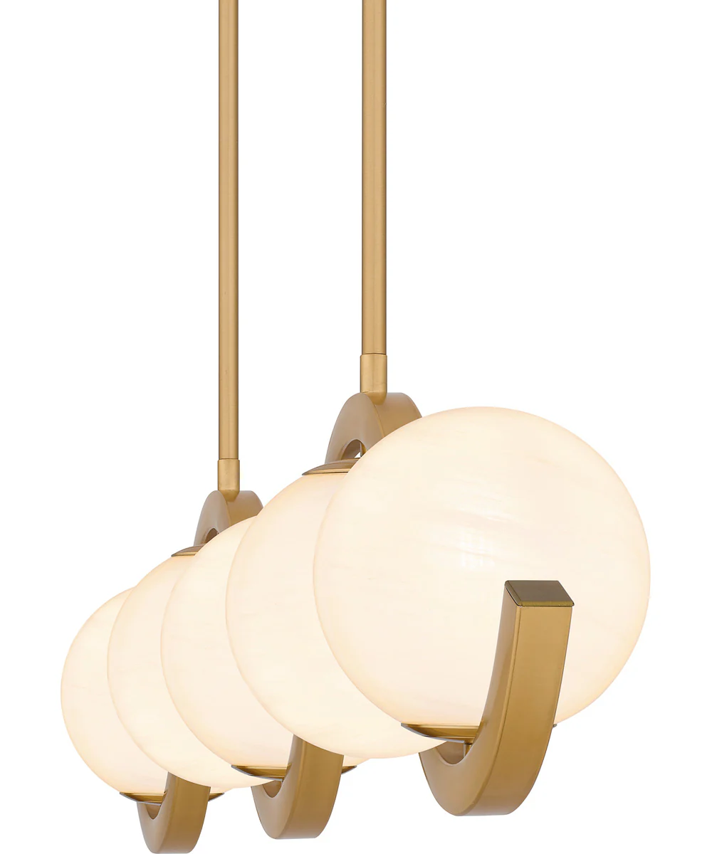 Spherical Large 5-light Island Light Aged Brass - Image 5
