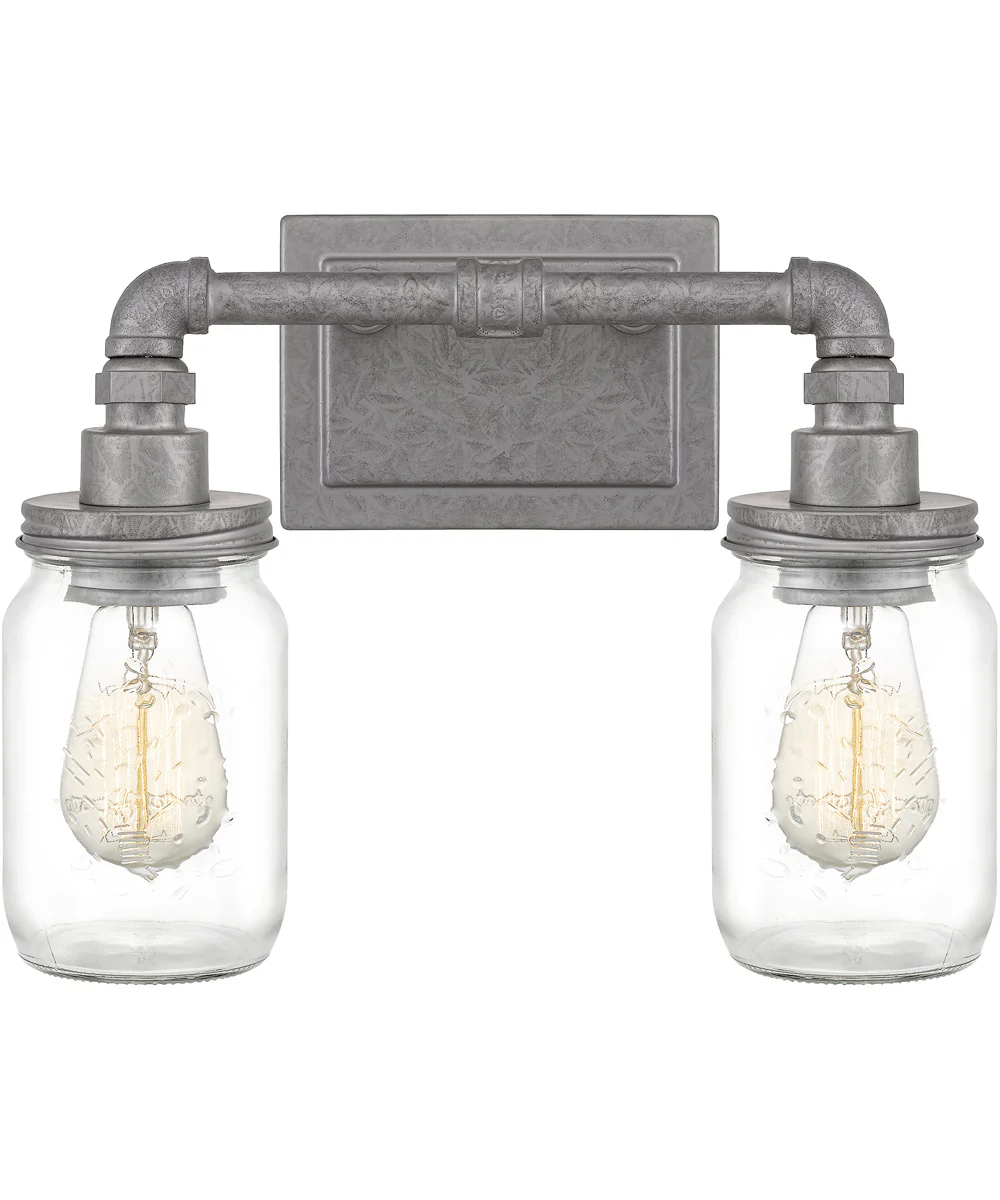 Squire Medium 2-light Bath Light Galvanized