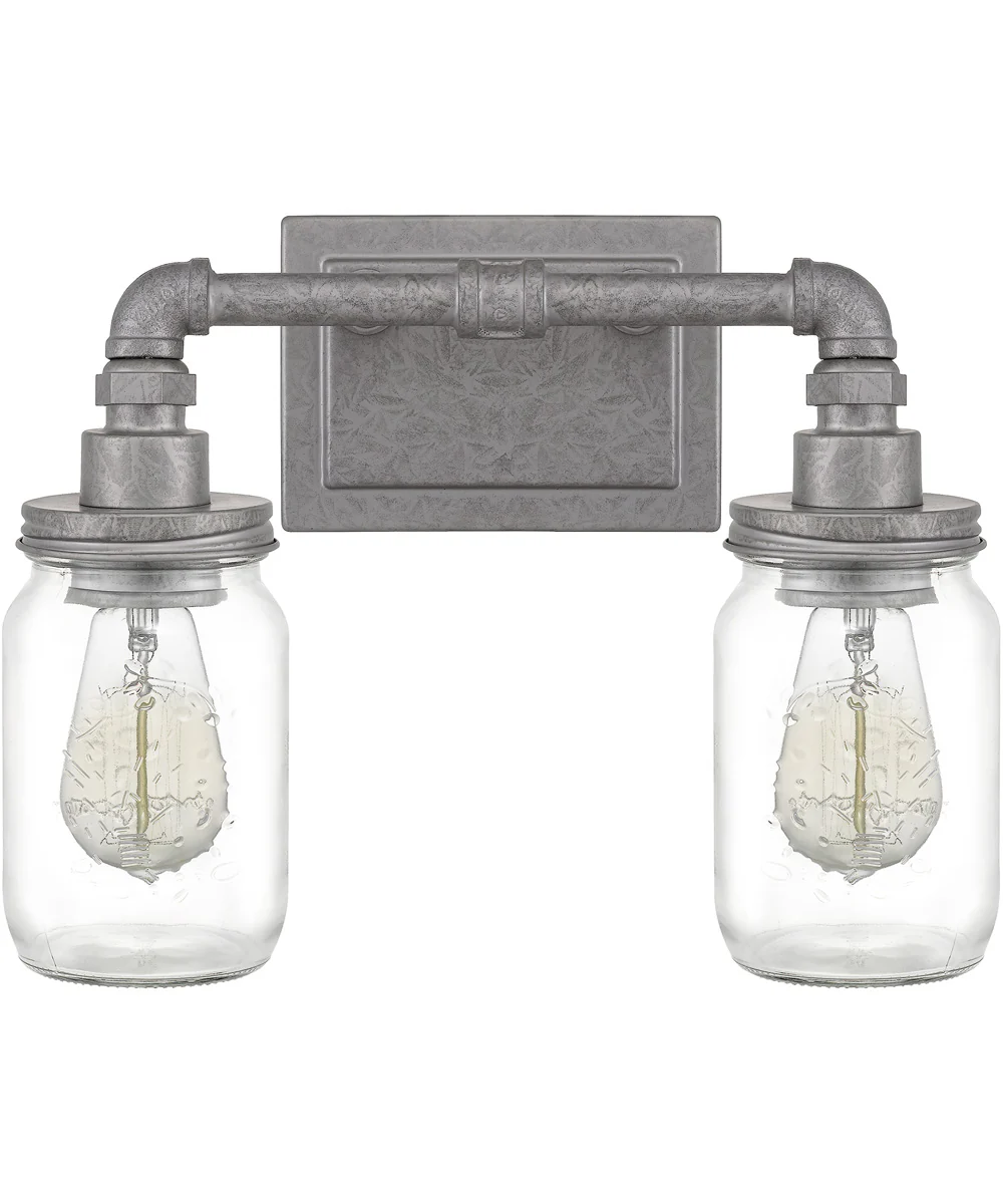Squire Medium 2-light Bath Light Galvanized - Image 3