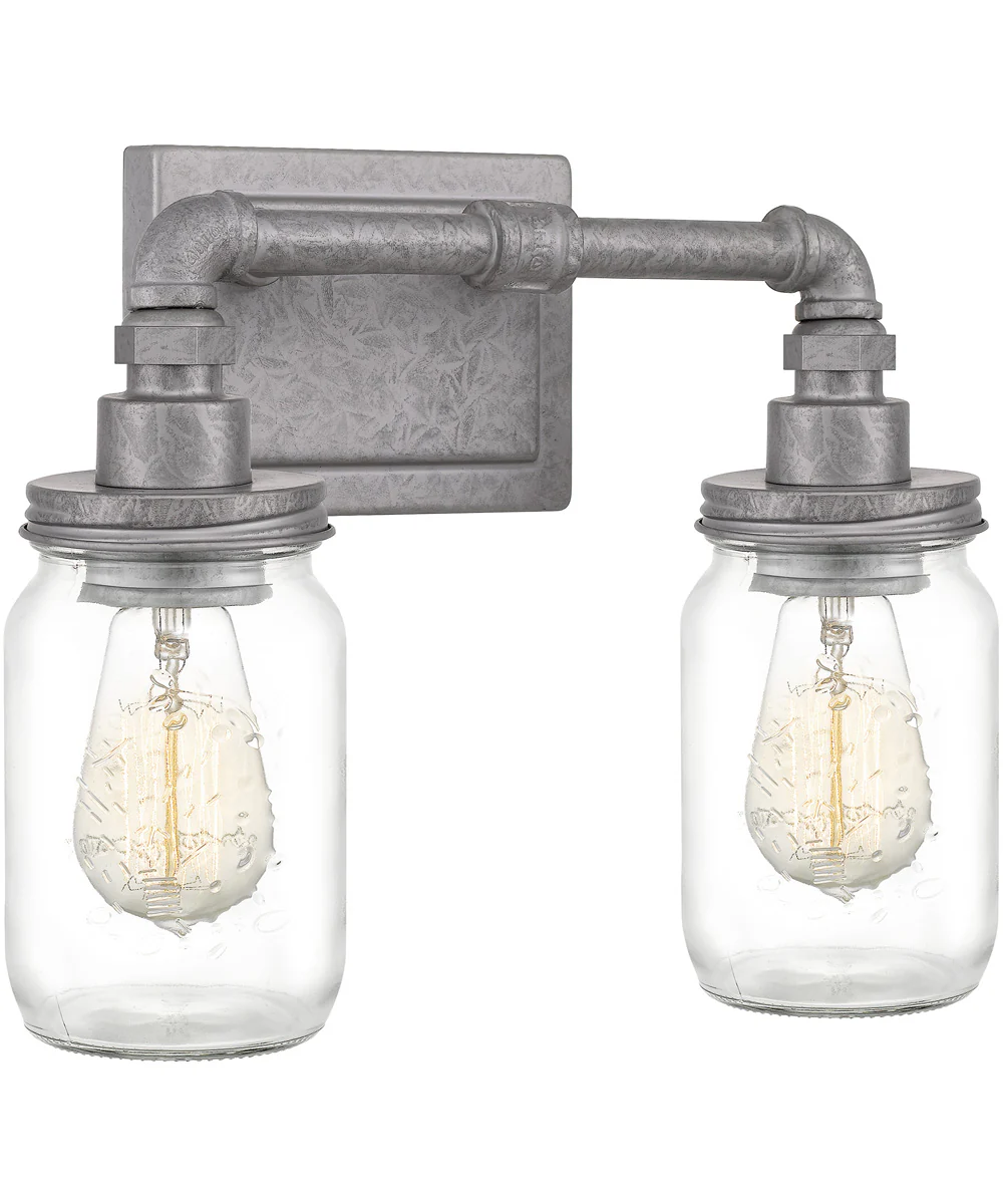 Squire Medium 2-light Bath Light Galvanized - Image 4