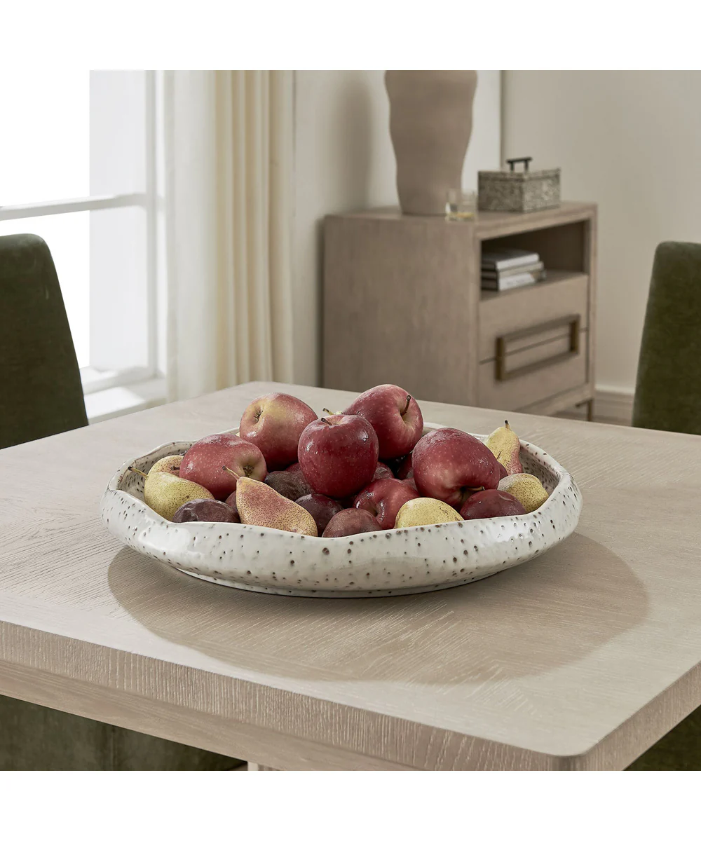 Stardust Ripple Indoor-Outdoor White Bowl - Image 2