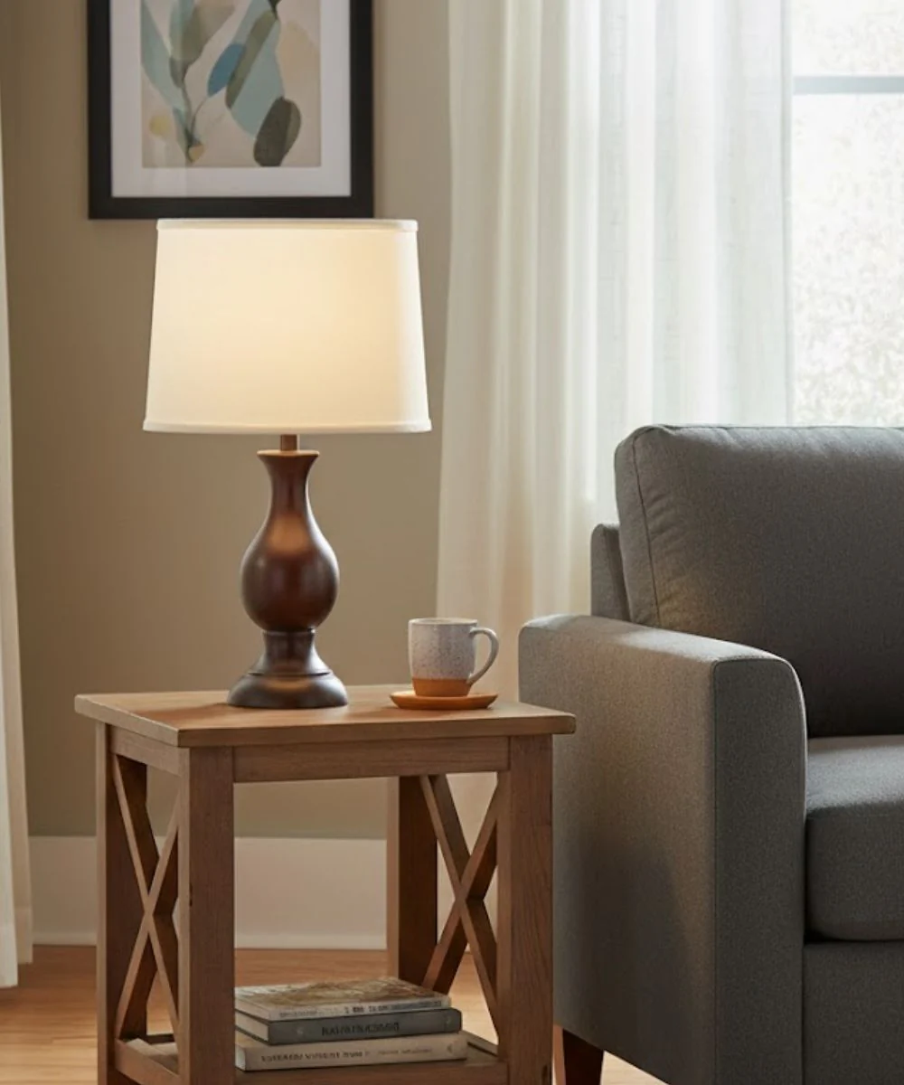 14x15x10 Parchment Butcher Linen Drum Hardback Lampshade - Image 2