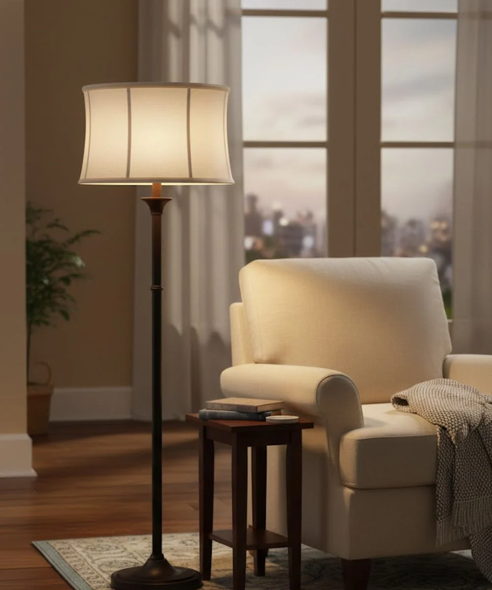 17x18x12 Off White Camelot Drum Softback Lampshade - Image 2