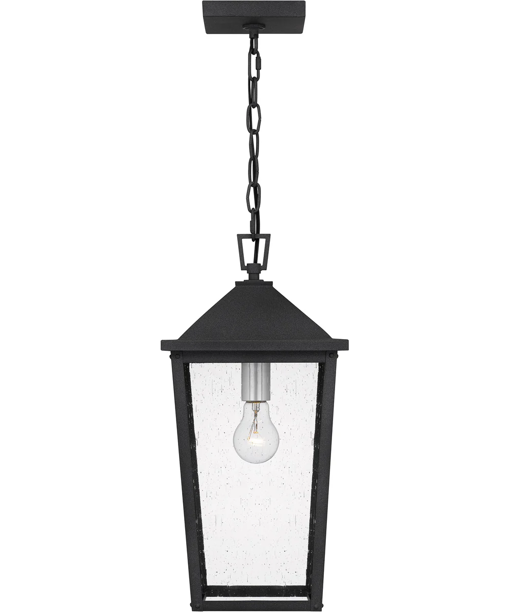 Stoneleigh Large 1-light Outdoor Pendant Light Coastal Armour Aluminum Mottled Black - Image 4