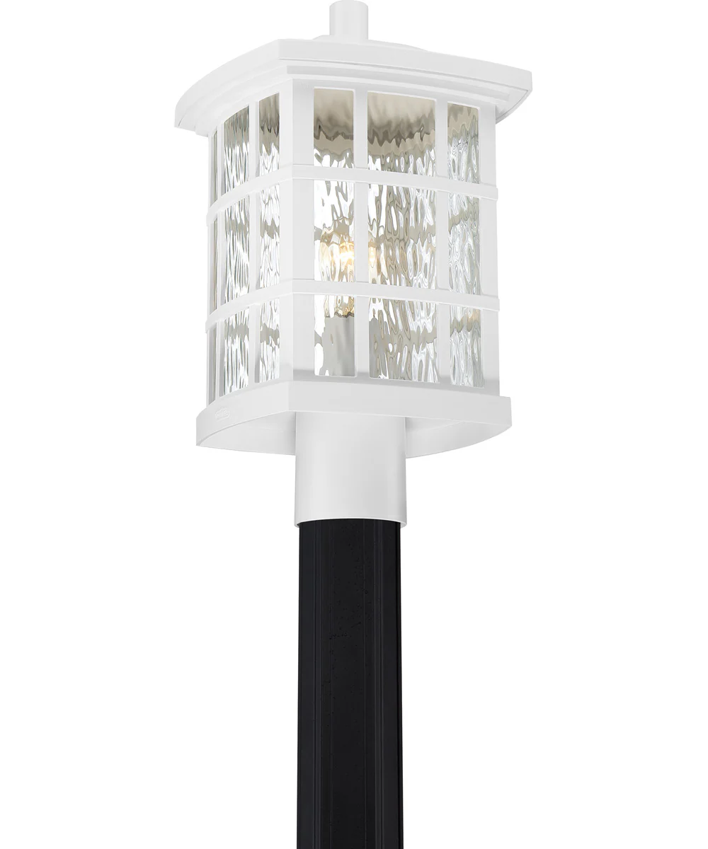 Stonington Large 1-light Outdoor Post Light Coastal Armour White Lustre - Image 4