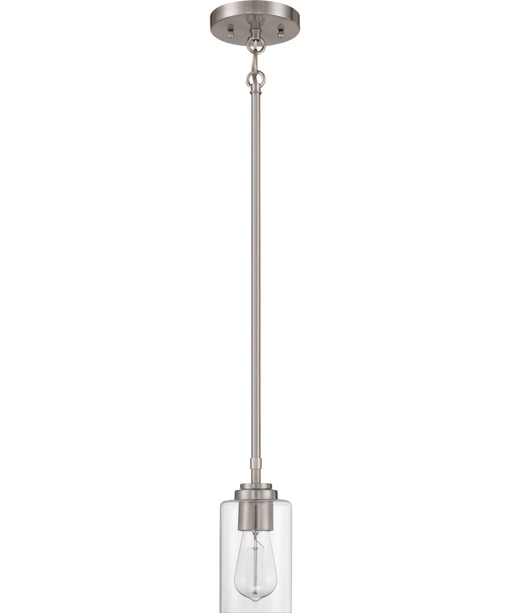 Stowe 1-Light Mini Pendant Brushed Polished Nickel - Image 3