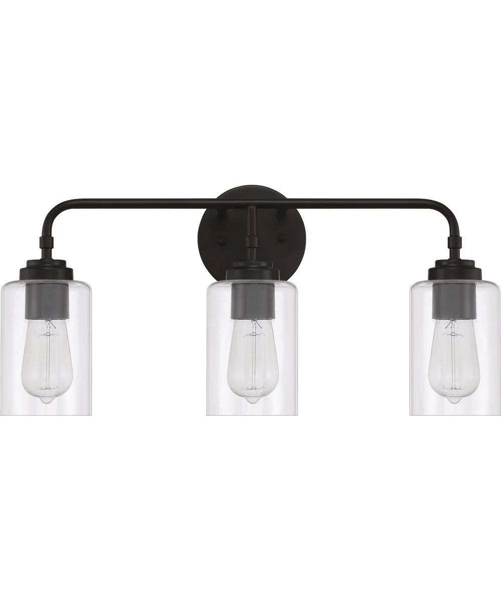 Stowe 3-Light Vanity Flat Black - Image 3
