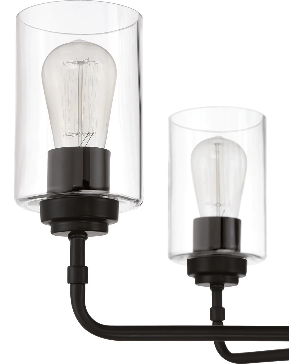 Stowe 9-Light Chandelier Flat Black - Image 6