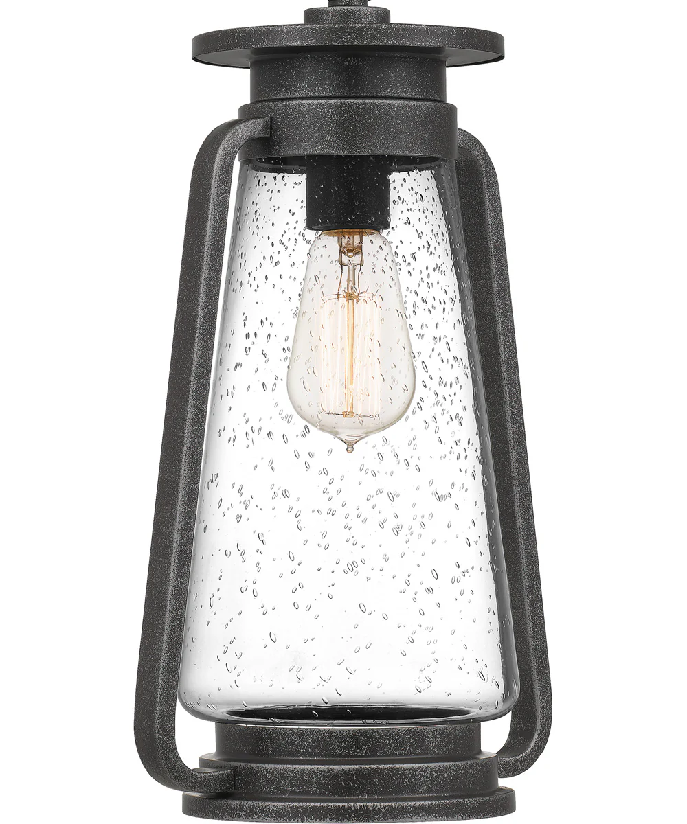 Sutton Large 1-light Outdoor Pendant Light Speckled Black - Image 6