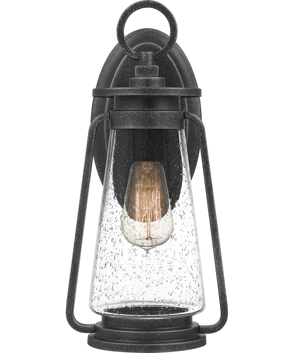Sutton Medium 1-light Outdoor Wall Light Speckled Black - Image 4