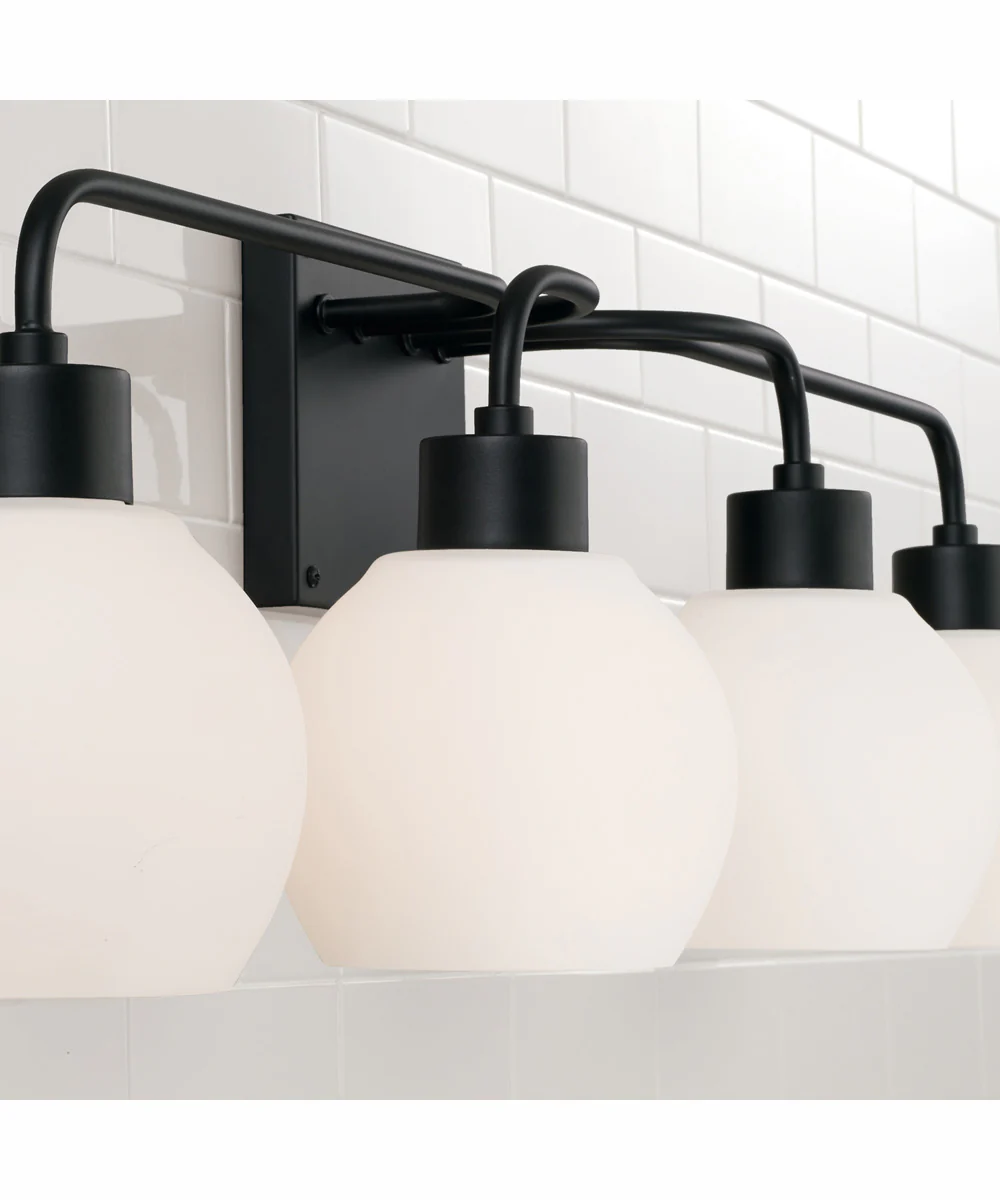 Tanner 4-Light Vanity Matte Black - Image 3