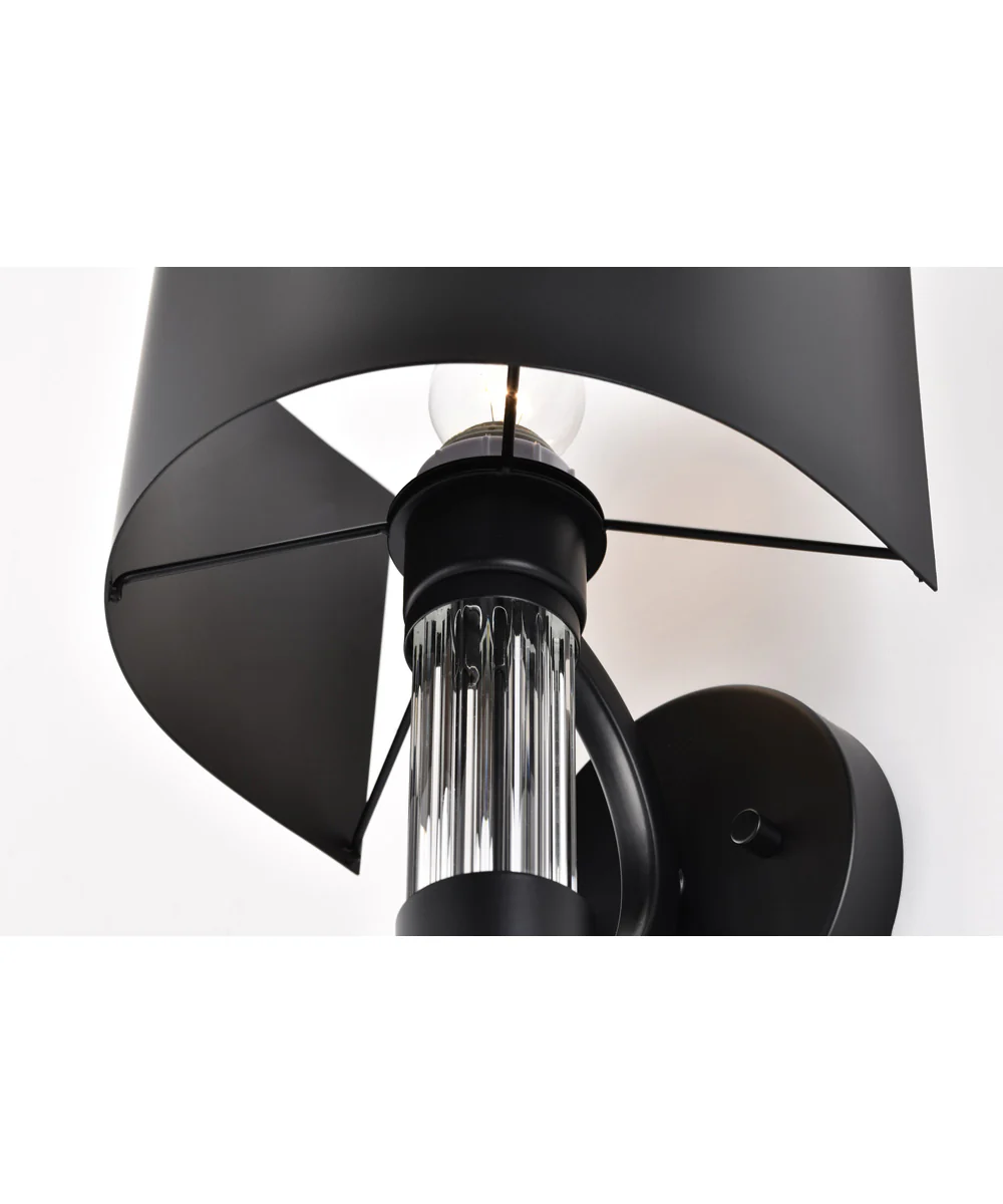 Teagon 1-Light Vanity & Wall Matte Black - Image 10