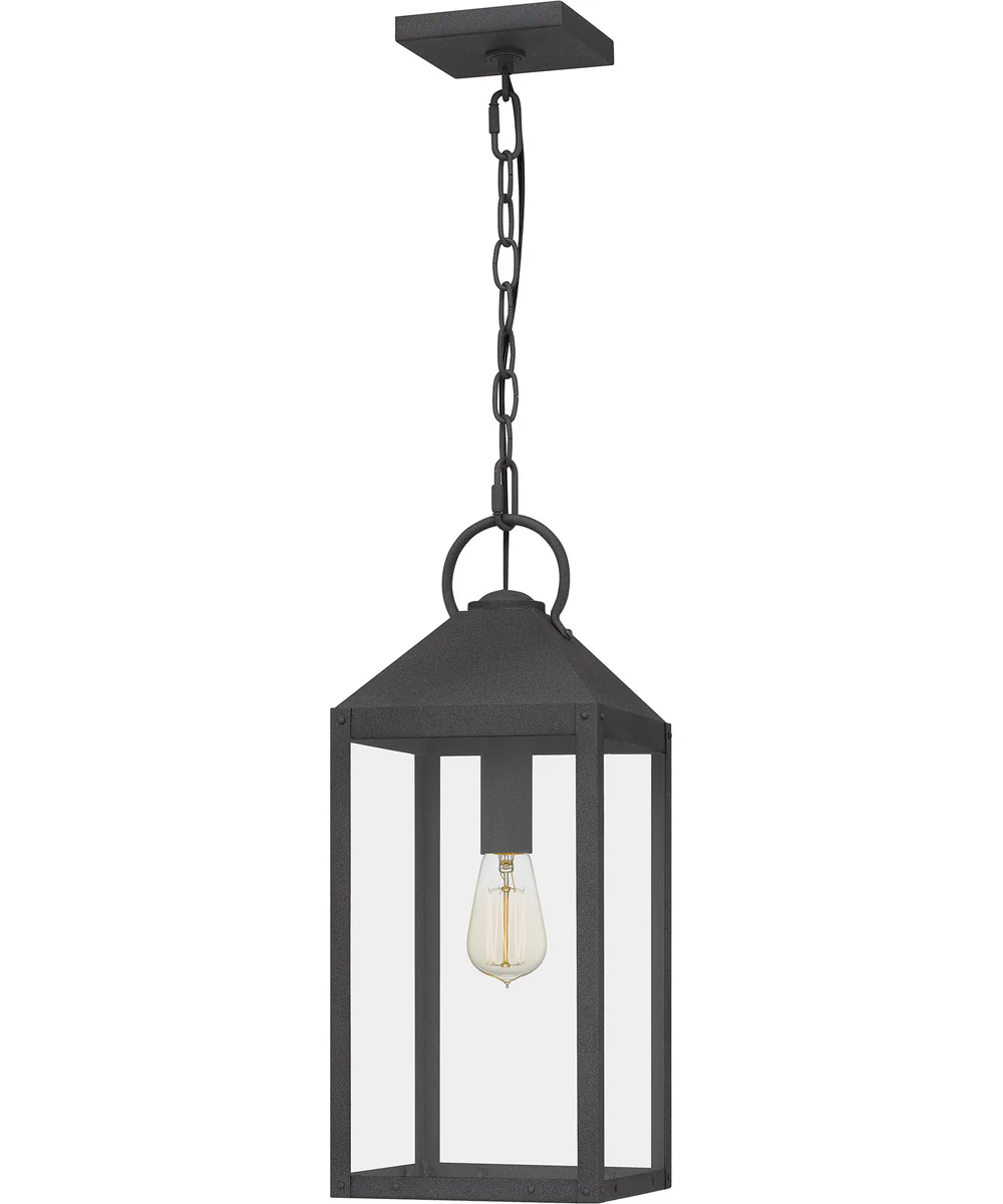 Thorpe Large 1-light Outdoor Pendant Light  Coastal Armour Aluminum Mottled Black - Image 2