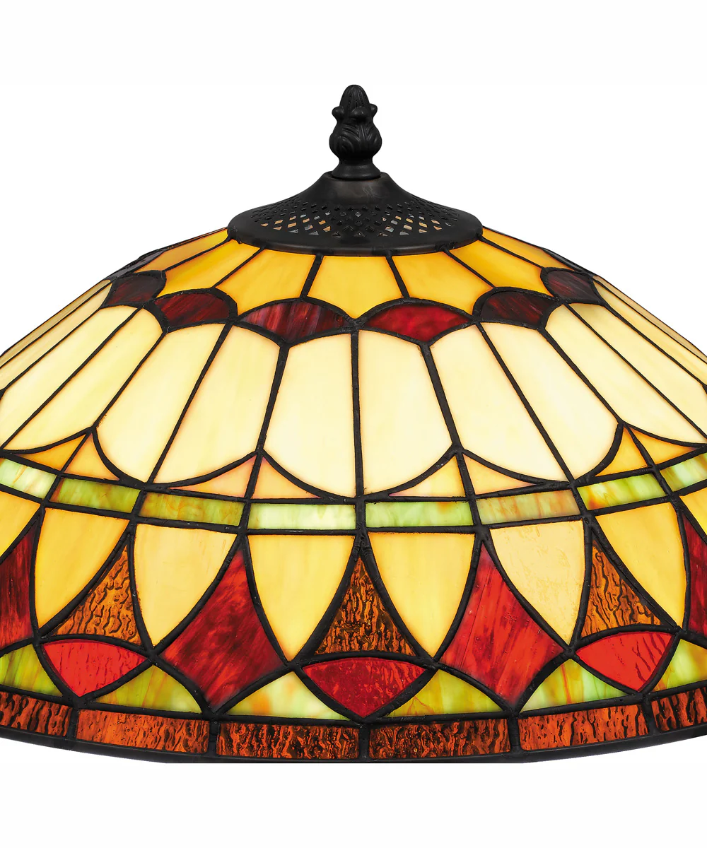 Tiffany Small 2-light Table Lamp Matte Black - Image 5