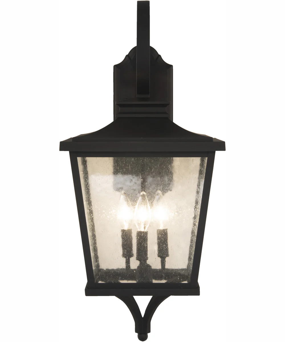 Tillman 3-Light Outdoor Wall Lantern Matte Black - Image 4