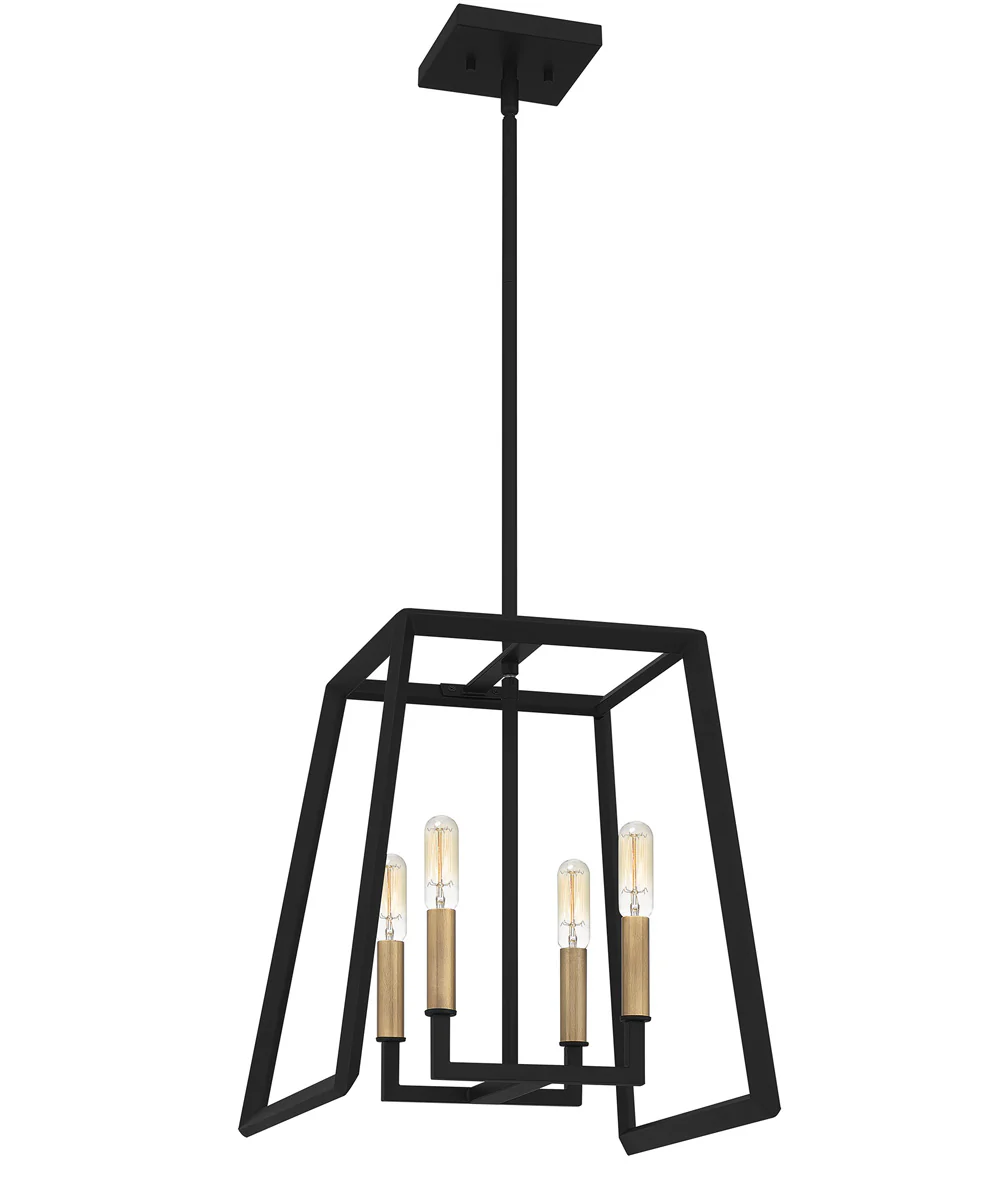 Tilly 4-light Pendant Matte Black - Image 5