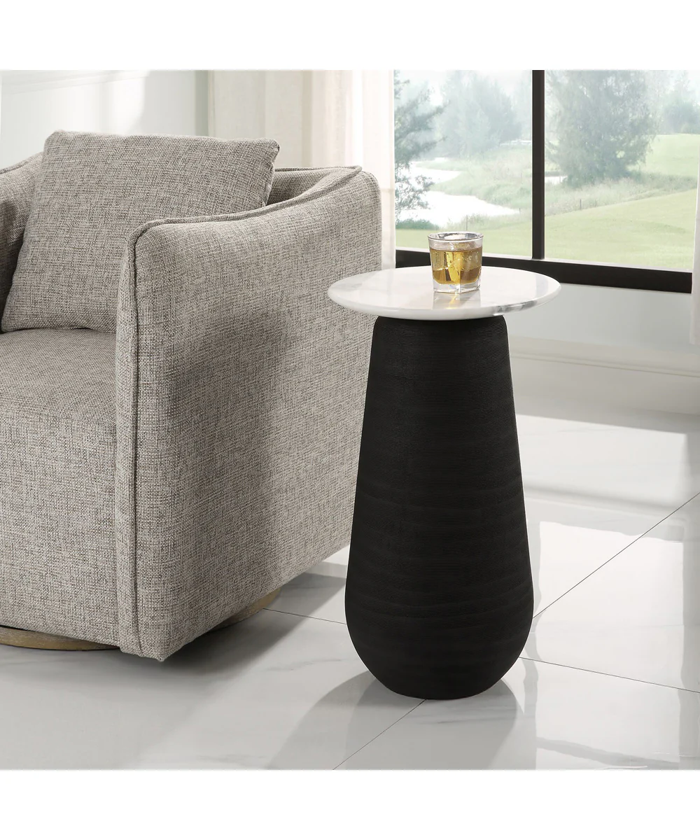 Total Eclipse Marble Accent Table - Image 2