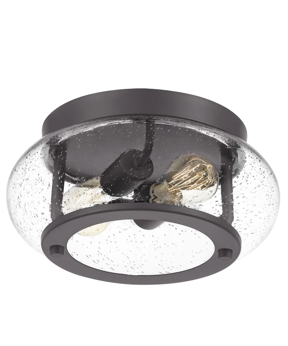 Trilogy 2-light Flush Mount Old Bronze - Image 5