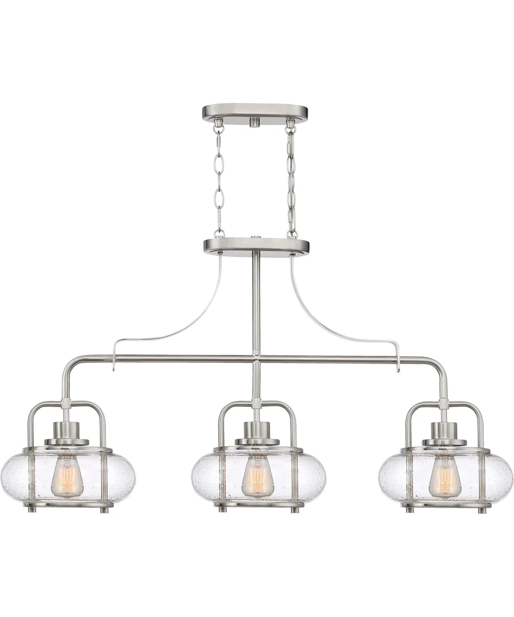 Trilogy 3-light Island Light Brushed Nickel - Image 4