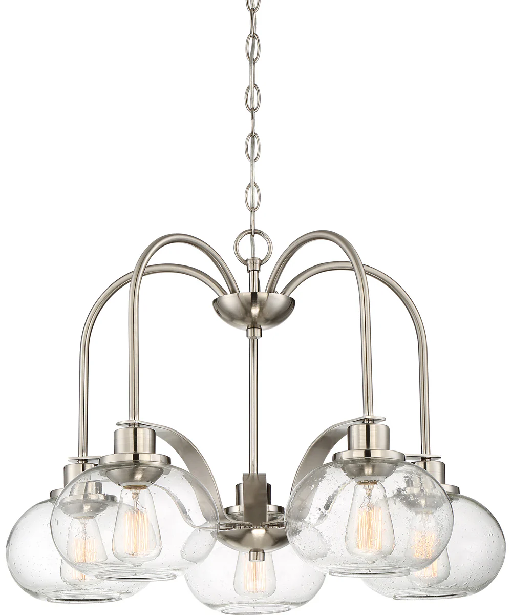 Trilogy 5-light Chandelier Brushed Nickel - Image 2