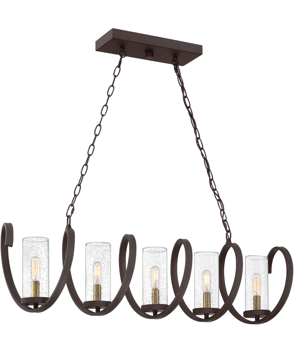 Tumult 5-light Island Light Western Bronze - Image 2