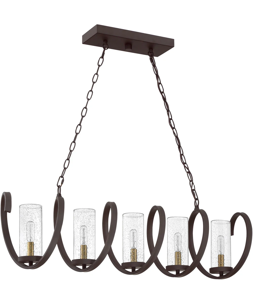 Tumult 5-light Island Light Western Bronze - Image 3